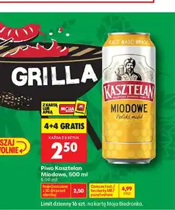 Biedronka Piwo Kasztelan Miodowe oferta