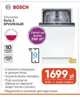 Max Elektro Zmywarka Bosch Serie 2 SPV2HKX42E oferta