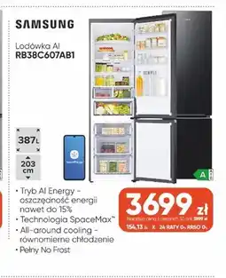 Max Elektro Lodówka Ai Samsung RB38C607AB1 oferta