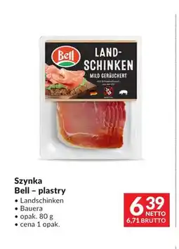 Makro Szynka Landschinken Bell plastry oferta