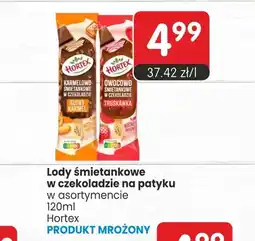 Market Point Lody śmietankowe w czekoladzie na patyku słony karmel Hortex oferta