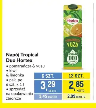 Napój Tropical Duo pomarańcza & yuzu Hortex