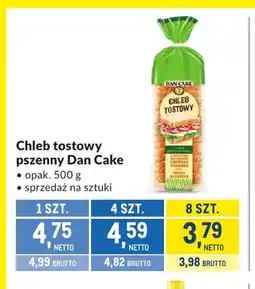 Makro Chleb tostowy pszenny Dan Cake oferta