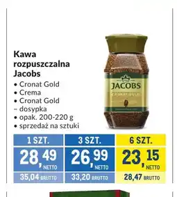 Makro Kawa rozpuszczalna Jacobs Cronat Gold oferta