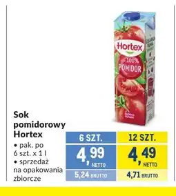 Makro Sok pomidorowy Hortex oferta