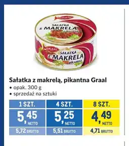 Makro Sałatka z makrelą pikantna Graal oferta