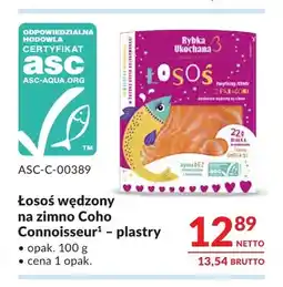 Makro Łosoś wędzony na zimno Coho plastry Connoisseur oferta