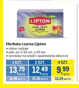 Makro Herbata czarna Lipton oferta