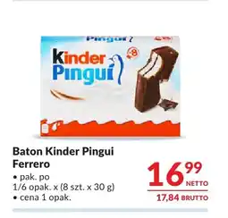 Makro Baton Kinder Pingui Ferrero 8-pak oferta