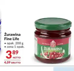 Makro Żurawina Fine Life oferta