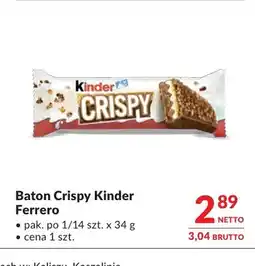Makro Baton Crispy Kinder Ferrero oferta