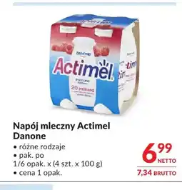 Makro Napój mleczny Actimel Danone 4-pak oferta