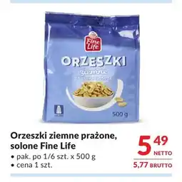 Makro Orzeszki ziemne prażone solone Fine Life oferta