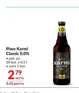 Makro Piwo bezalkoholowe Karmi Classic oferta