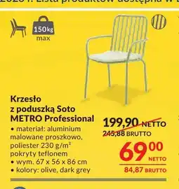 Makro Krzesło z poduszką Soto Metro Professional oferta