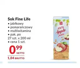 Makro Sok jabłkowy Fine Life oferta