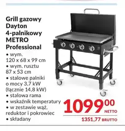Makro Grill gazowy Dayton 4-palnikowy Metro Professional oferta