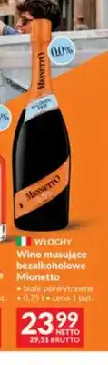 Makro Wino bezalkoholowe musujące Mionetto białe półwytrawne oferta