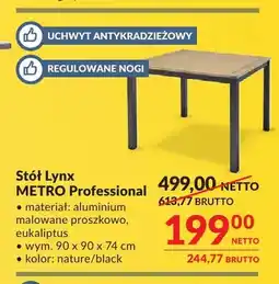 Makro Stół Lynx Metro Professional oferta