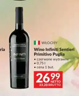 Makro Wino czerwone Infiniti Sentieri Primitivo Puglia wytrawne oferta