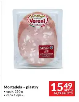 Makro Mortadela plastry Veroni oferta