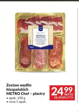 Makro Zestaw wędlin hiszpańskich METRO Chef plastry oferta