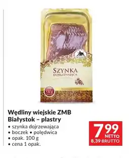 Makro Szynka wiejska dojrzewająca ZMB Białystok plastry oferta