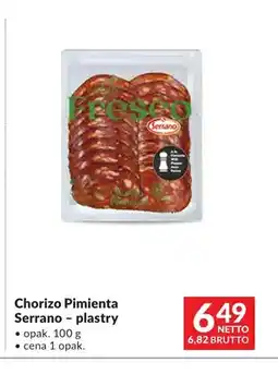 Makro Chorizo Pimienta Serrano plastry oferta