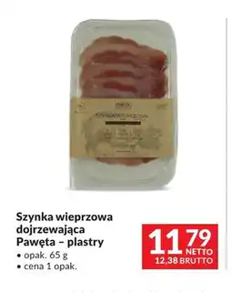 Makro Szynka wieprzowa dojrzewająca Pawęta plastry oferta