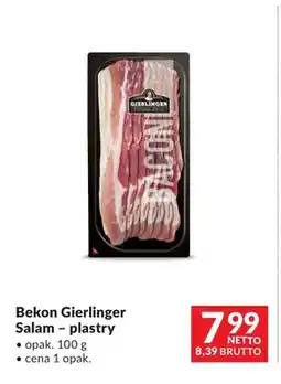 Makro Bekon Gierlinger Salam plastry oferta