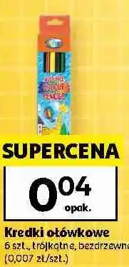 Auchan Kredki ołówkowe trójkątne, bezdrzewne oferta