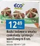 E.Leclerc Rożki lodowe o smaku czekolady i pistacji/waniliowym Eco+ oferta