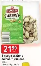 E.Leclerc Pistacje prażone solone/niesolone Tokapi oferta