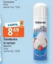 E.Leclerc Śmietanka w sprayu Bakoma oferta