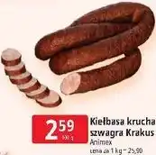 E.Leclerc Kiełbasa krucha szwagra Krakus Animex oferta