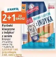 E.Leclerc Parówki klasyczne z indyka/ z serem Indykpol oferta