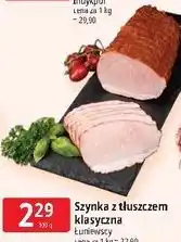 E.Leclerc Szynka z tłuszczem klasyczna Łuniewscy oferta