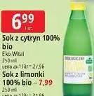 E.Leclerc Sok z cytryn 100% bio / Sok z limonki 100% bio Eko Wital oferta
