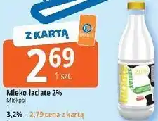 E.Leclerc Mleko Łaciate 2% Mlekpol oferta