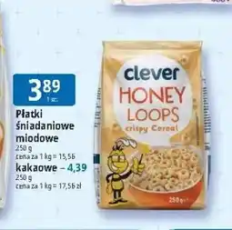 E.Leclerc Płatki śniadaniowe miodowe Clever oferta