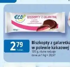 E.Leclerc Biszkopty z galaretką w polewie kakaowej ECO+ oferta