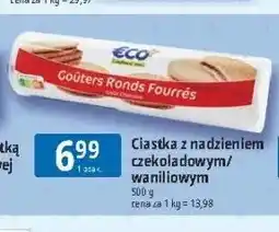E.Leclerc Ciastka z nadzieniem czekoladowym ECO+ oferta