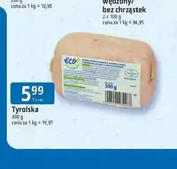 E.Leclerc Kiełbasa tyrolska Eco+ oferta