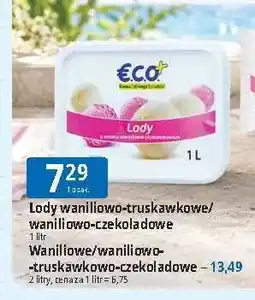 E.Leclerc Lody waniliowo-truskawkowe Eco+ oferta