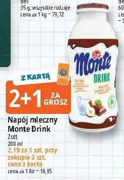 E.Leclerc Napój mleczny Monte Drink Zott oferta