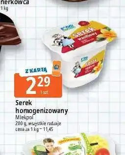 E.Leclerc Serek homogenizowany Rolmlecz Mlekpol oferta