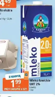 E.Leclerc Mleko UHT łowickie Łowicz 2% oferta