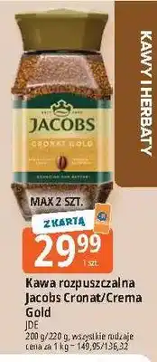 E.Leclerc Kawa rozpuszczalna Jacobs Cronat Gold oferta