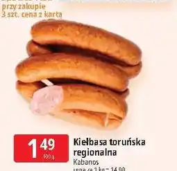 E.Leclerc Kiełbasa toruńska regionalna Kabanos oferta