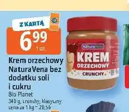 E.Leclerc Krem orzechowy crunchy NaturaVena bez dodatku soli i cukru oferta